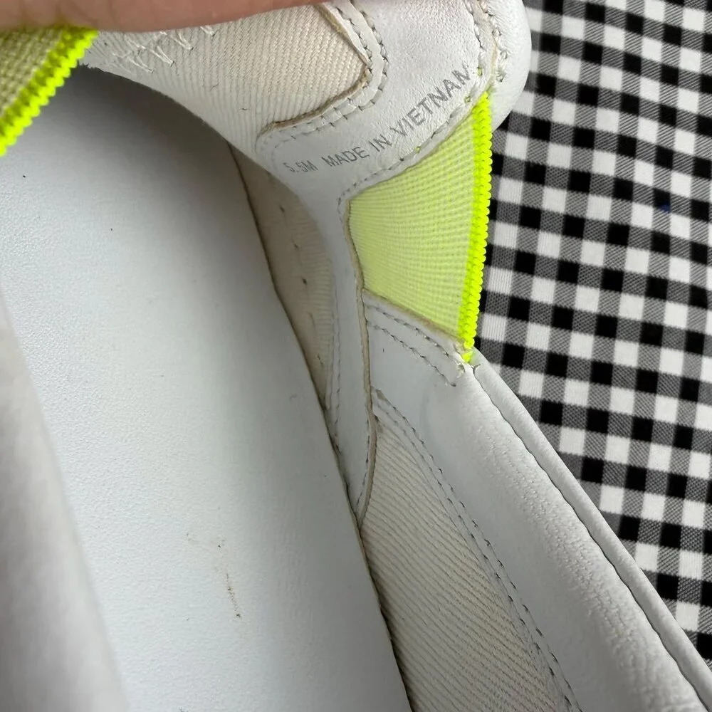 Tory Burch Sport Mr Grumpy Tennis Ball Slip On Sneakers Neon Yellow Womens 5.5